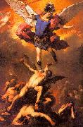  Luca  Giordano The Archangel Michael Flinging the Rebel Angels into the Abyss oil on canvas